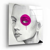 Pink Look Glass Wall Art.